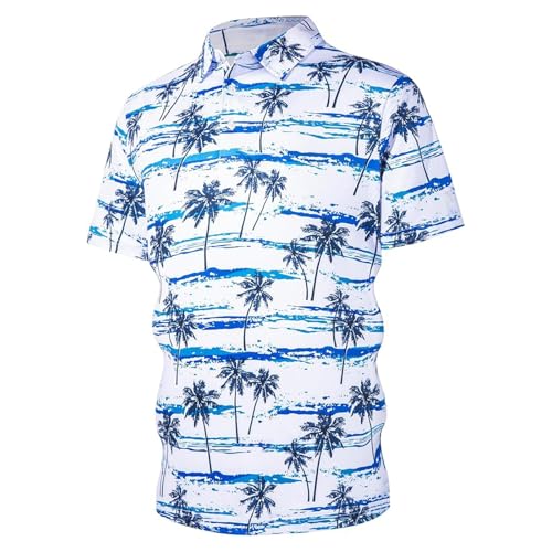 Polo manches courtes homme imprimé à fleurs coupe regular chic