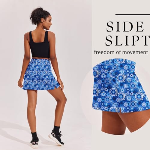 Image of Ekouaer 16 inch Golf Skorts for Woman with Inner Pockets Silicone Grippers Tennis Skirt Quick Dry Athletic Pickleball Skort
