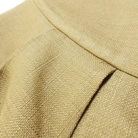 ボンメルスリー BON MERCERIE スカート フレア ミニ タック プリペラ 36 ベージュ CK10 レディース