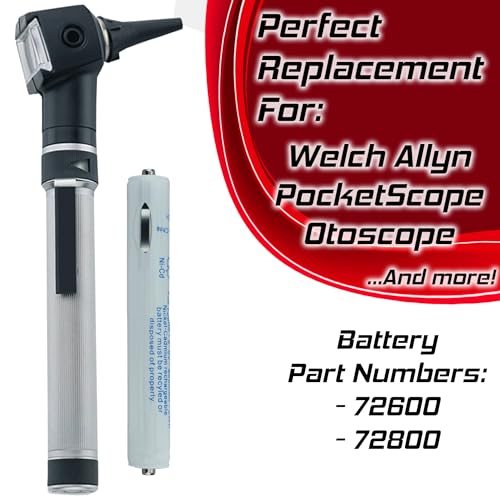 image for Banshee Replacement Battery for Welch-Allyn 72600 72600 12800 PocketSc