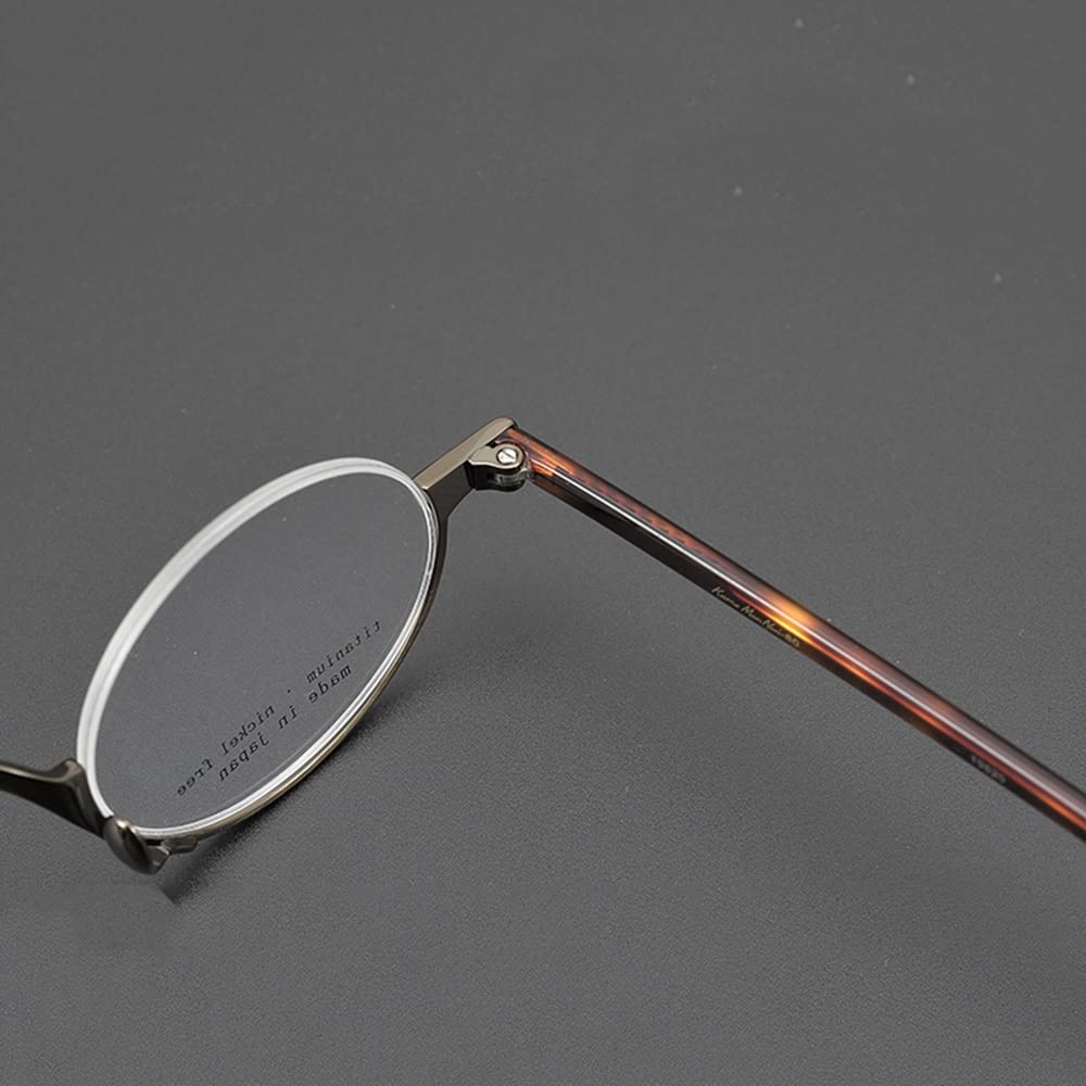Gafas De Lectura Semi Sin Montura Vidrios De Lectura Redondos Grandes Sin Marco Gafas Presbicia 2.5 Ayudas Visuales Anti Luz Azul (Size : Diopter+2.5)
