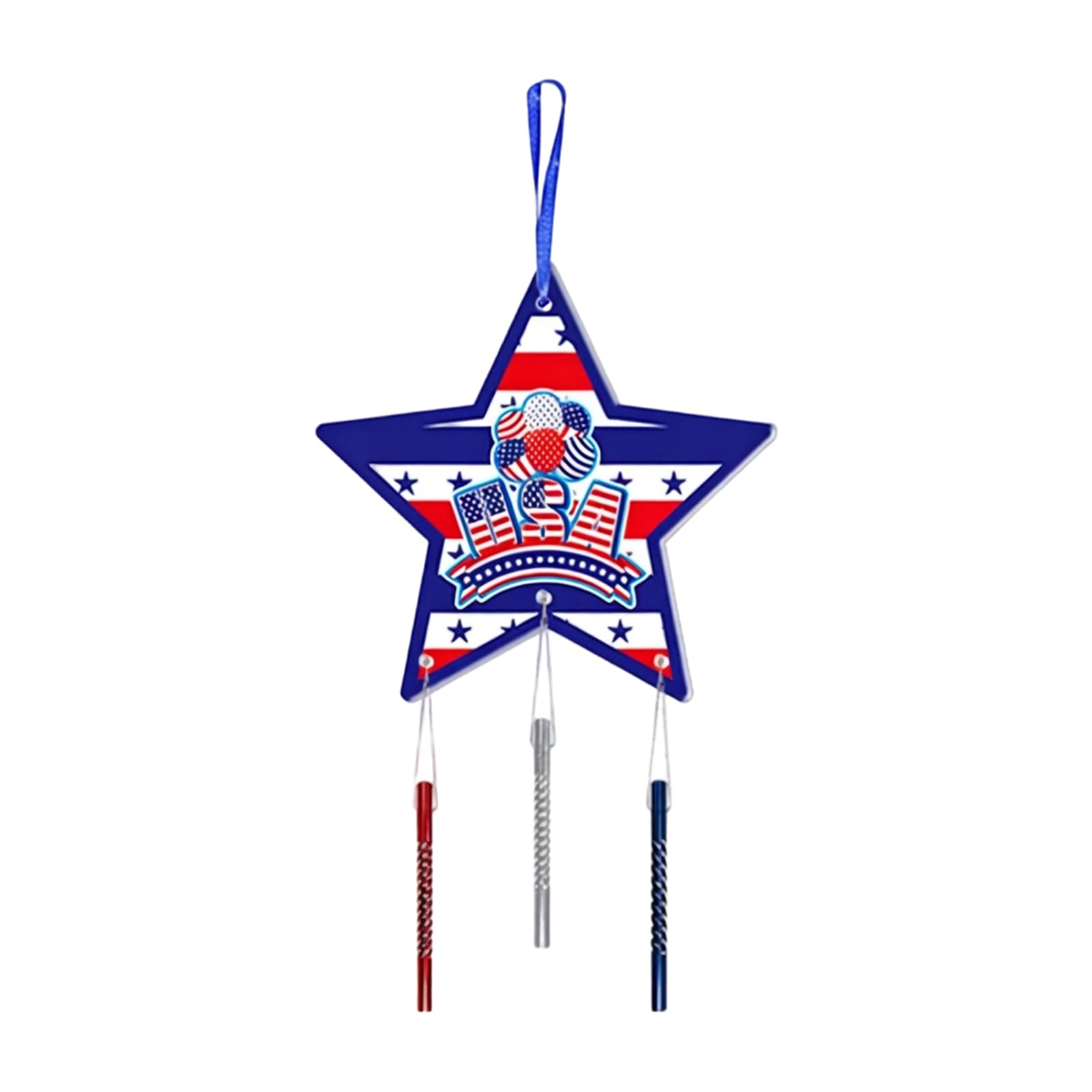 Hredyqw Patriotic Wind Chimes Decorations For US Independence Day Sturdy Paper Materials In Multiple Color