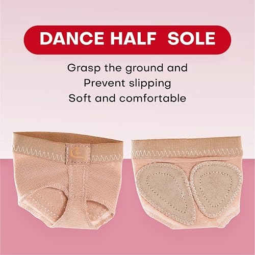 Dance Foot Undies Thong 1/2 Pairs Half Sole Shoes Lyrical Dance Paws Pads Ballet Belly Contemporary Dance Shoes for Women Girls3