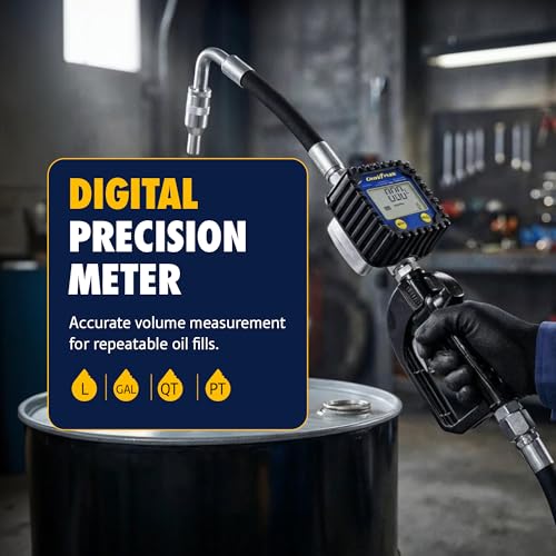 Image of Goodyear Digital Oil Control Valve, Aluminum Body, LCD Display, Shockproof, Waterproof, Multi-Unit Measurement