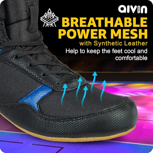 Image of AIVIN Men's Kabaddi, Kho Kho, Wrestling Shoes | Blue Athletic Sports Shoes