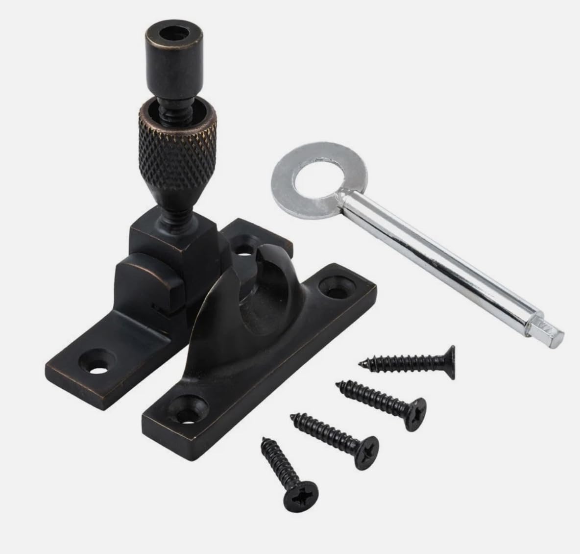 Sash Window Fastener – Mini, Locking (Oil Rubbed Bronze)