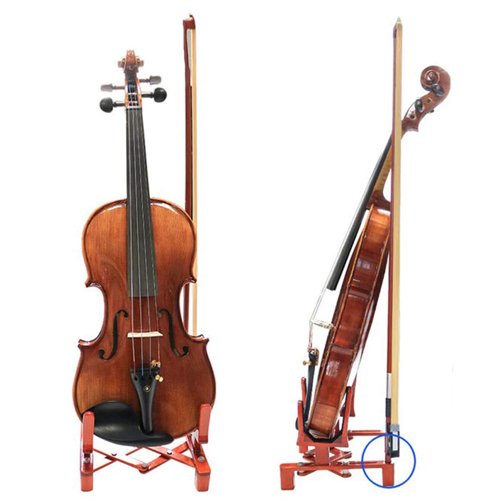 Violinenständer Violinenständer mit Bogenhalter aus Holz