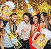 LuminaryFloat Beer Cup Balloons,Corona Beer Mug Themed Party Supplies Golden Star Balloons Ideal for Birthday Engagement Carnival Bar Summer Party Beer Festival Decoration #2