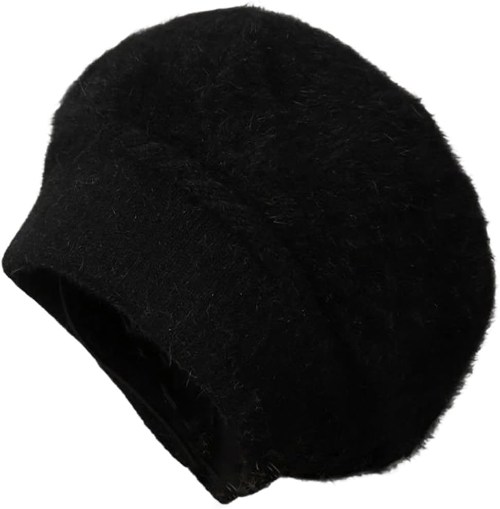 Women's Winter Knit Beret Hat for Warm Soft Accessory for Outdoors Sports Cold Weather