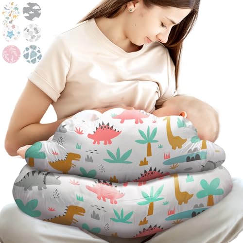 Image of PILLANI Nursing Pillow for Breastfeeding, Breast Feeding Must Haves, New Mommy Essentials, Brest Feeding Pillow for Mom & Baby, Removable Cotton Cover, Adjustable Waist Strap, Breastfeeding Pillows
