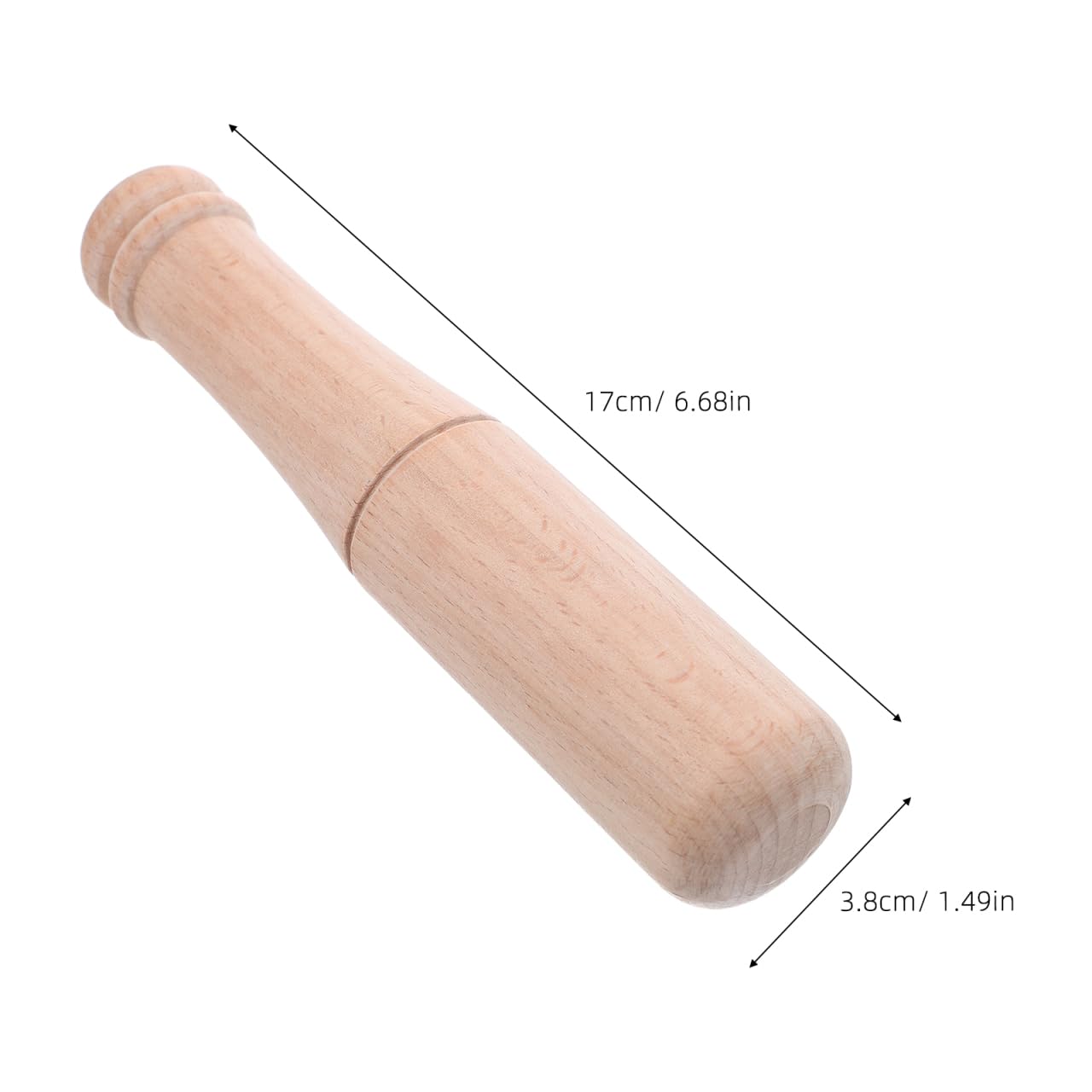 Angoily Martello in legno per scalpello in faggio, martello di legno, intaglio, in pelle, per bambini, artigianato, cucito, incisione, martello fai da te
