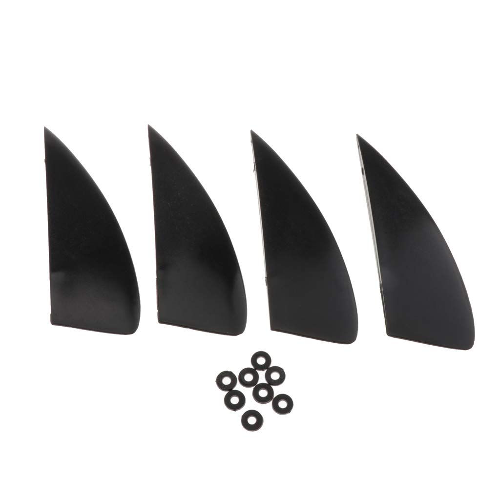 4 Stück 3,8 cm Flosse für Kiteboard, Kitesurfen, Kiteboarding, Drachenbrett, Fliegen, Surf-Ausrüstung