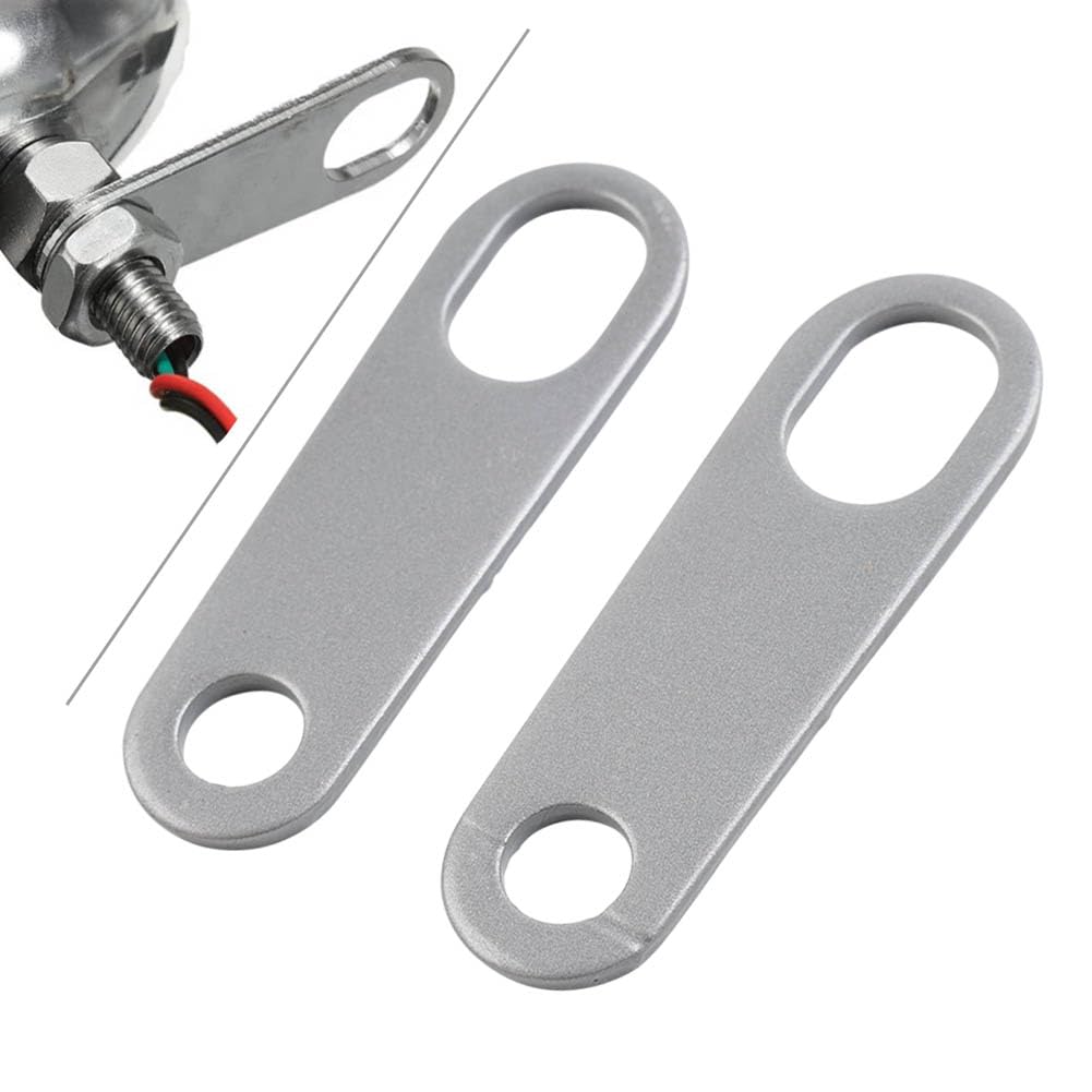 CNxinn10 10MM Steel Rear Turn Signal Holder Shock Brackets Mount Relocater Indicator Silver For Most Motorbike For Bobber Cafe Racer ADV ATV Motorcycle