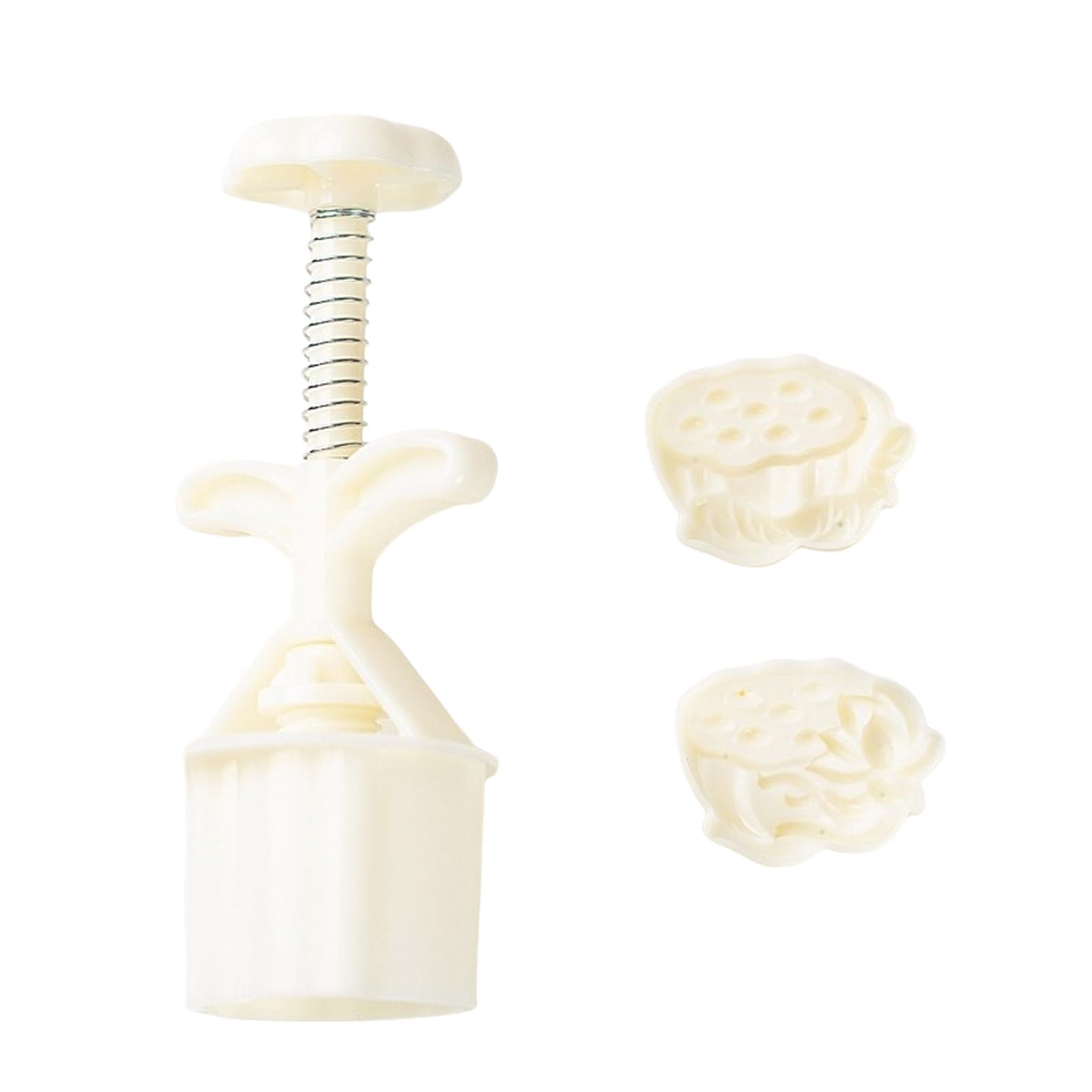 Hsioluted Cookie Stamps Flower Pattern Dessert Molds Hand Pressure Dessert Maker Bakings Tool for MidAutumn Festival Maker