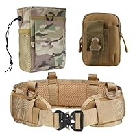 ミリタリー腰ベルトセット Amazon.co.jp: seizar タクティカルベルト ポーチ 4点セット サバゲー