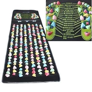 Fuß Massage Mat, Fußreflexzonenmassage Spaziergang Stein Massagegerät für zu Hause Fußpflege, 170cm x 35cm