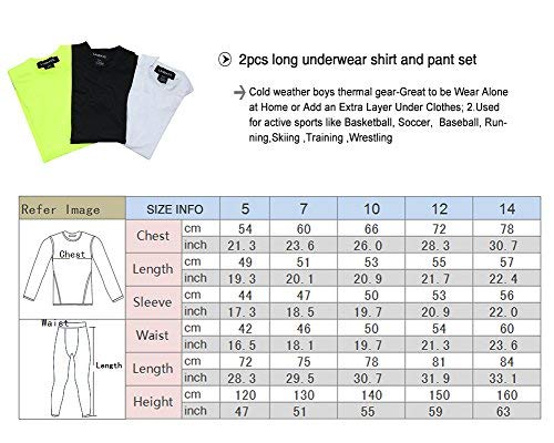Lanbaosi Boys & Girls Long Sleeve Compression Shirts And Pant 2 Pcs Set thumb #5