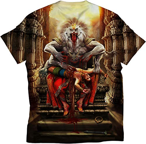 Image of Shiva, Krishna, Hanuman, Kali, Ram and Ravana, Ramayan, Bagavath Githa, Buddha Religious, Spiritual, Hindu Gods T-Shirts