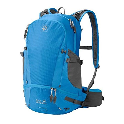 Jack Wolfskin Moab Jam 30, bequemer Fahrradrucksack mit separatem Helmbeutel, sportlicher Wanderrucksack mit zwei Kammern, gut belüfteter Outdoor Rucksack