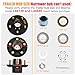 2 Sets 3500Lbs Trailer Hub Kit 5 Bolt 4.5