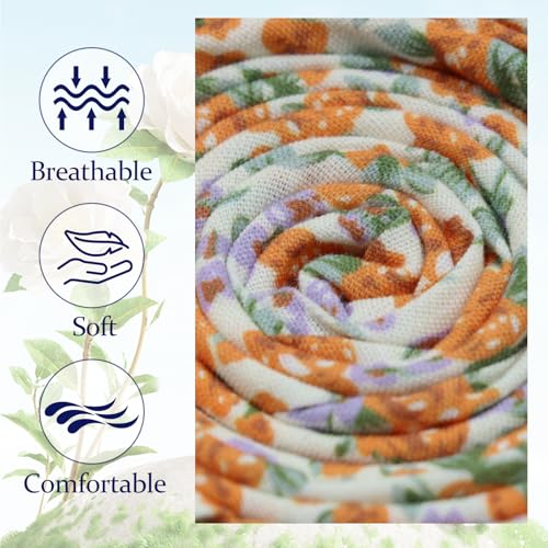 Image of Floral Ties Skinny Tie for Men, Cotton Mens Neckties for Weddings | 2.56'', floral, slim, soft and comfortable, men's neckties for casual, business, party, daily, dating