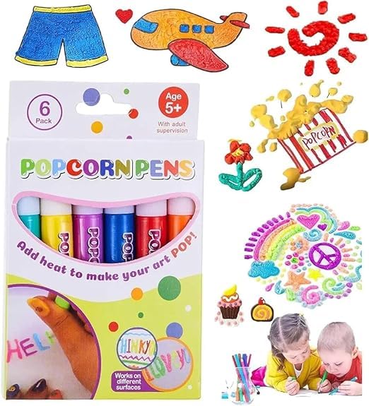 See full amazon price history chart for Taufa Villa Magic Puffy Pens for Kids, Bubble Pen Popcorn Color Paint Pen 3D Art Safe Pen Bubble Popcorn Drawing Pens Pack of 6 Taufa Villa Magic Puffy Pens for Kids, Bubble Pen Popcorn Color Paint Pen 3D Art Safe Pen Bubble Popcorn Drawing Pens Pack of 6 (B0DFQH98CV) Amazon Price History, Amazon Price Tracker