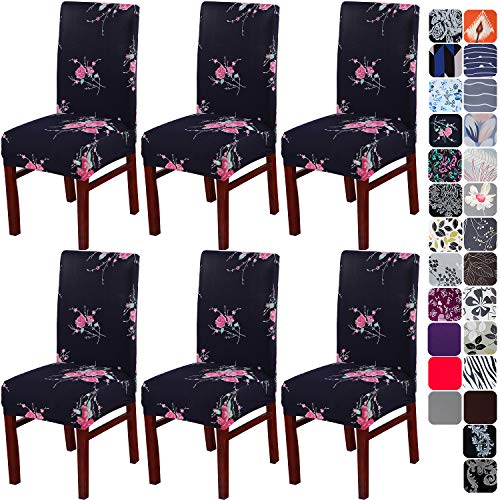Tavie Sillas De Comedor Fundas Juego De 6 Fundas Elásticas Sillas Elásticas Elásticas Protector De La Cubierta De Spandex para La Fiesta del Hotel El Comedor De La Boda