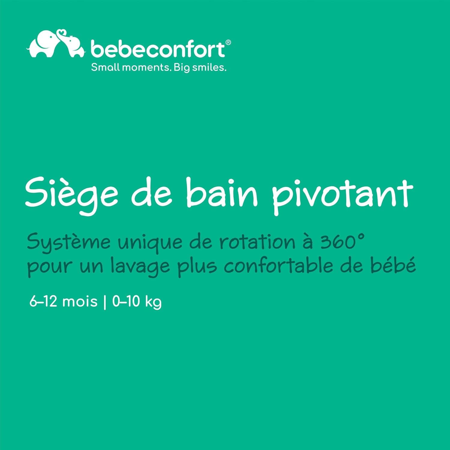 Bebeconfort Siège de Bain Pivotant Bébé Ergonomique 6-12 mois 10 kg Beige