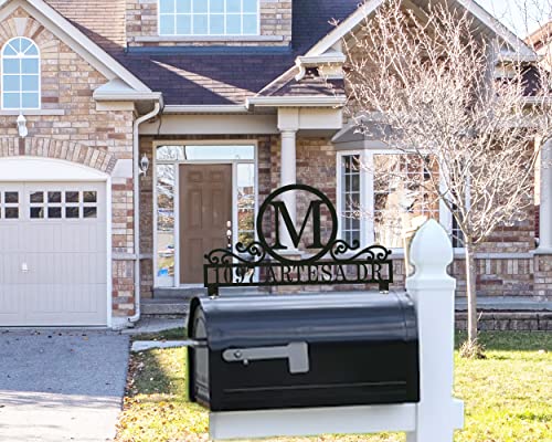 Mailbox Topper With Custom Address Sign, House Number Mailbox Topper, Personalized Decorative Mailbox Sign (Mailbox And Post Not Included) #TOP1