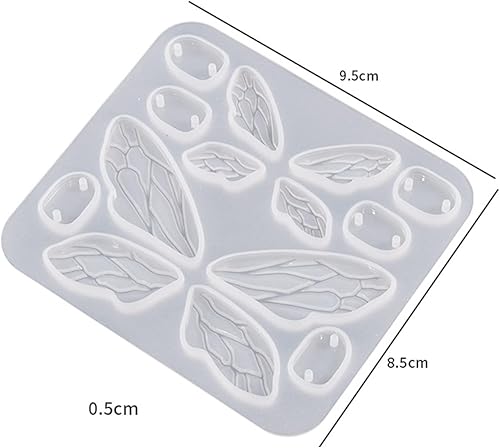Miniatura 5 de Pendiente de ala de mariposa colgante de resina molde de silicona herramientas de fabricación de joyas moldes de fundición para bricolaje llavero