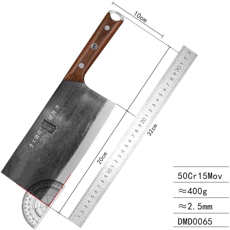 Meat Cleaver,Cleaver Knife 8 Inch Chinese Chef Knife Cleaver Slicing Handmade Forged Longquan Kitchen Knives For Cutting Vegetables And Meat Cooking Tools, LAMAJIGA5844