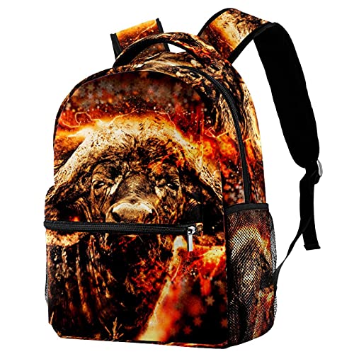 Sac à dos de voyage campus avec porte-bouteille léger pour filles et garçons