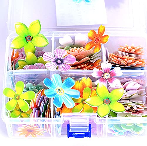 100 Piezas obleas comestibles de papel de arroz con diseño de mariposas para decoración de pasteles, Comestibles de flores para tartas de boda, fiesta de cumpleaños, para Cumpleaños Baby,Type A Cover