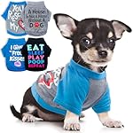 4 Pieces Chihuahua Clothes Dog Clothes for Small Dogs Boy Yorkie Teacup Cloth Spring Summer Pet Shirt Cute Puppy Shirts Outfits Dog T-Shirt (XX-Small)
