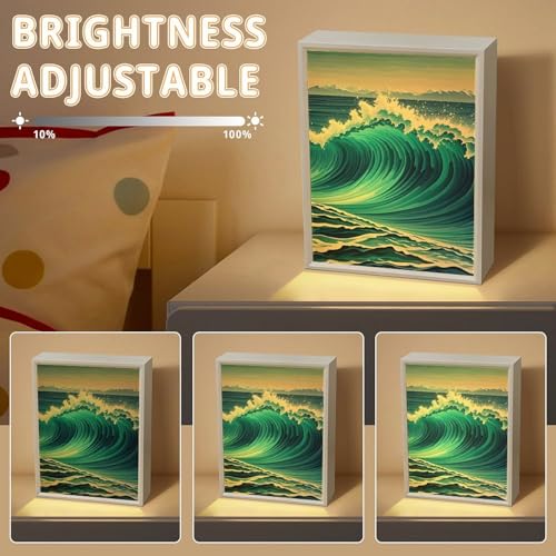 Miroir de courtoisie bleu éclairé LED miroir beauté portable variable