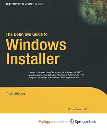 The Definitive Guide to Windows Installer: Amazon.co.uk: Wilson, Phil ...