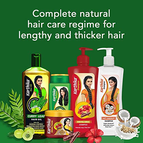 Image of Karthika Curry Leaf Hair Oil, Controls Hairfall, Promotes Hair Growth, Visibly Darker Hair, with Goodness Of Amla and Bhringraj, 200ml