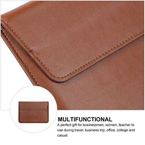 Lurrose Bolsa para Laptop Bolsa Capa Fina para Laptop Bolsa Ultrafina de Couro Pu de 13 Polegadas Mu