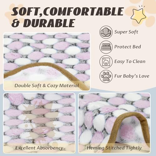 Yedsintu 6 Pcs Washable Guinea Pig Blankets Absorbent Animal Fleece Bedding Waterproof Cage Liners Reusable Pet Pee Pad Sleep Mat Pad Cover For Hamster Ferret Rabbit Chinchilla Hedgehog thumb #2