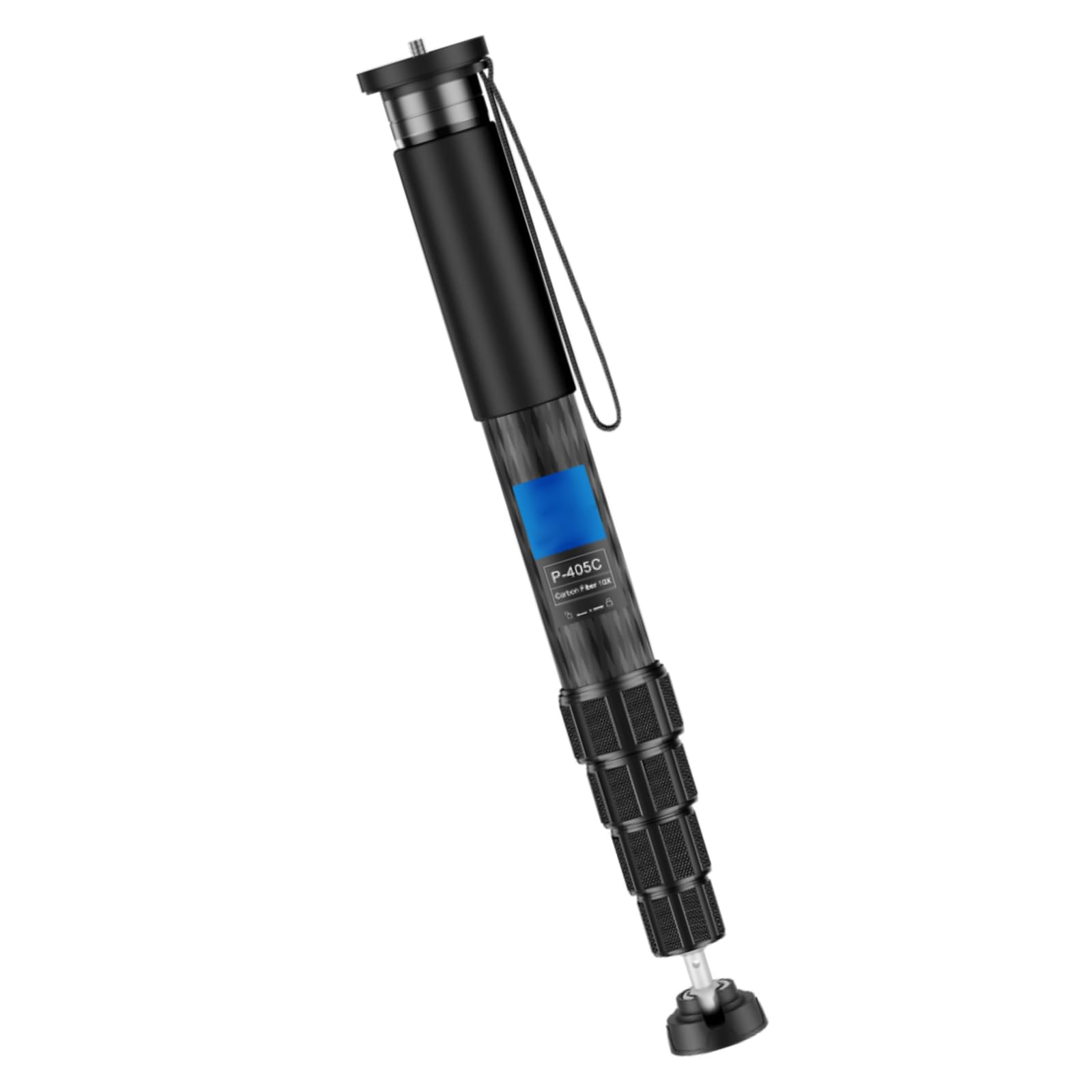 Monopode télescopique léger en carbone à sections multiples supportant un roulement de 20 kg pour appareils photo reflex numériques et smartphones