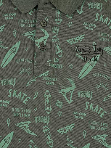 Image of Gini & Jony Boys Green Polo T-Shirt