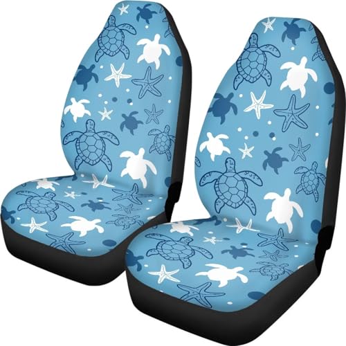 Housses de siège de voiture avant tortue marine protection lavable 52X138
