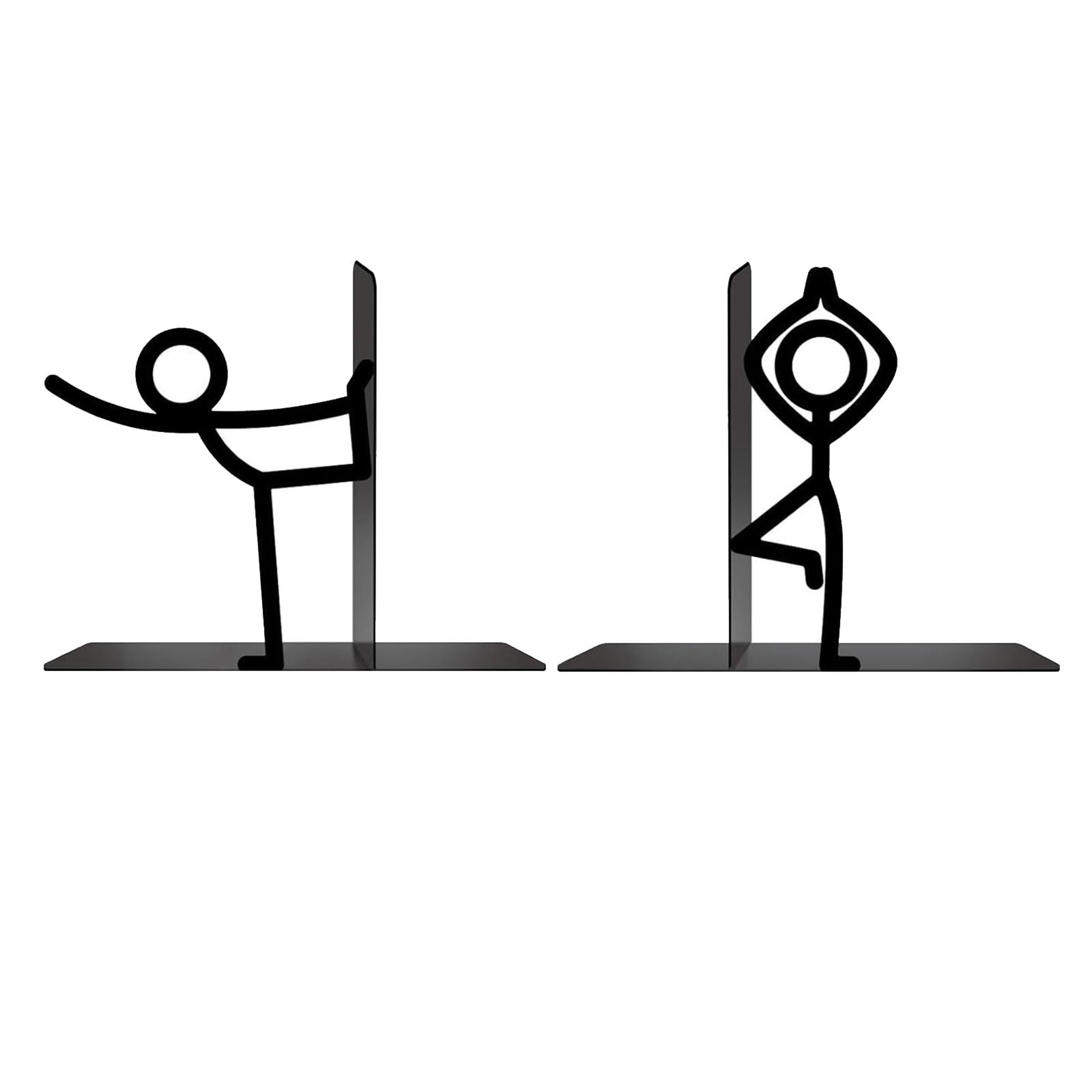 Mllepjdh A Robust Metal Bookends 2 Pieces Showcasing Fun Drawing Rt For Bookshelf Ssistance Offices Bookends