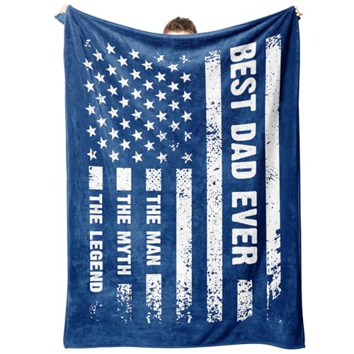 Craftique Gifts for Dad, Husband- Cool Flag Blanket with The Man The Myth The Legend- Dad Gifts for...