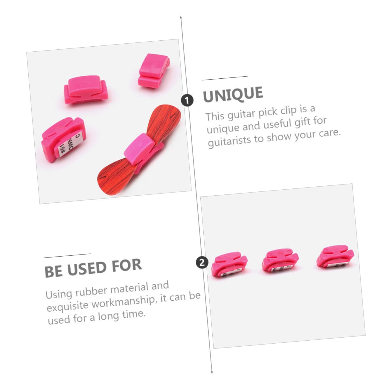 Kisangel 4sets 3 Pcs Self Adhesive Guitar Pick Clips Clamps for Plectrum Storage Lightweight Holder for Electric Acoustic Bass Ukulele Picks Organize and Protect Your 3pcs*4