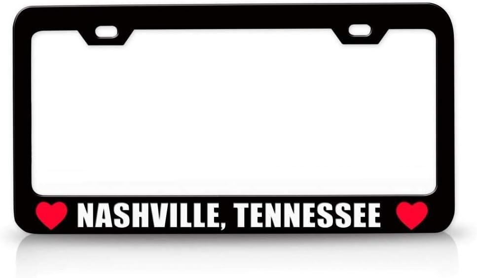 Nashville Tennessee Favorite Cities City Metal Car SUV Truck License Plate Frame Bl z58