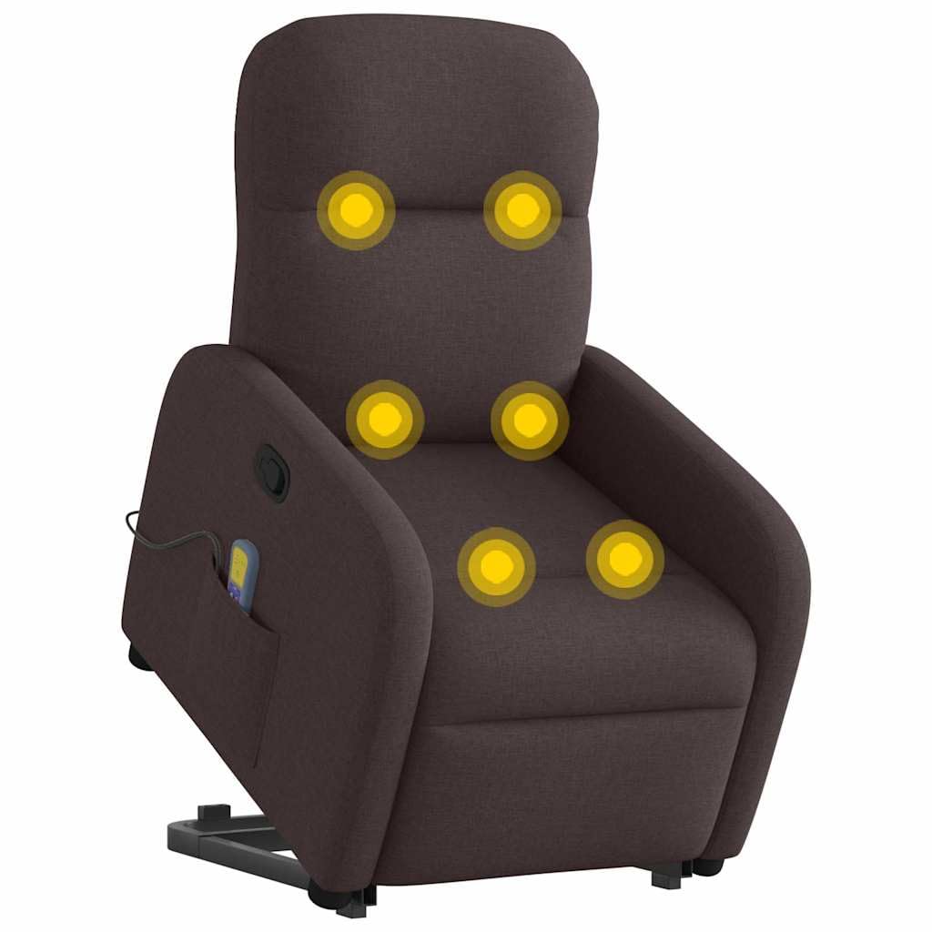 Eléctrico reclinable para Mayores Marrón 66x88x95 cm