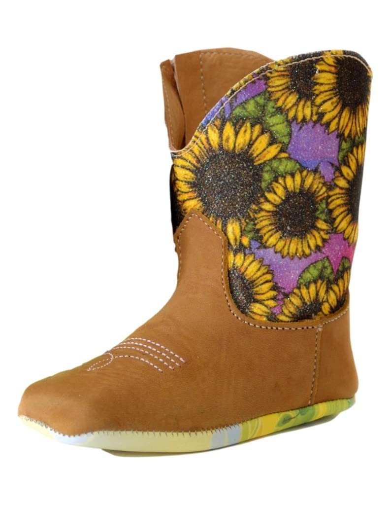 Tin Haul Infant Hello Sunshine Cowgirl Boot Brown 1