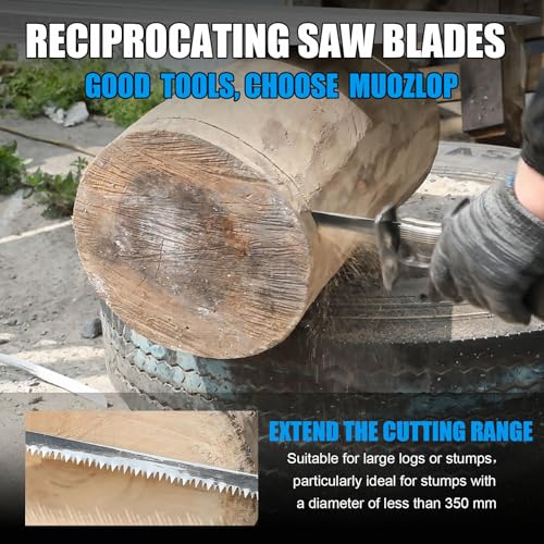 Image of 5 Pack 15 inch Reciprocating Saw Blades Set, 5 TPI High Carbon Saw Blades, Saw Blades with Organizer Case (5, 5T /380mm)