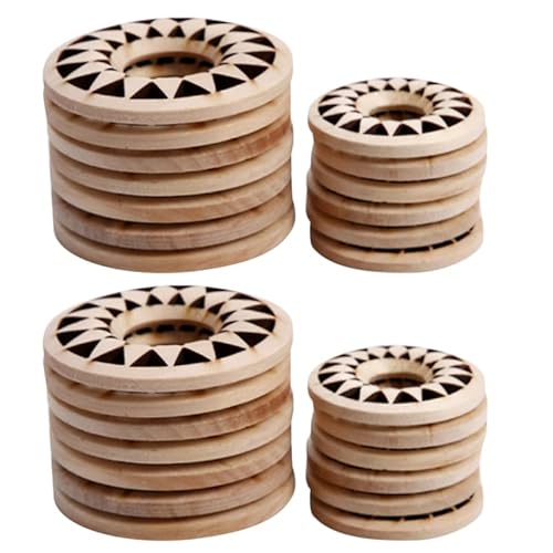 TOPBATHY 30pièces Support Sphere Bois Pour Boules De Cristal Et Œufs Socle Miniature Protecteur Et Décoratif Présentoir Multifonction Pour Altar Spirituel Et Bijoux